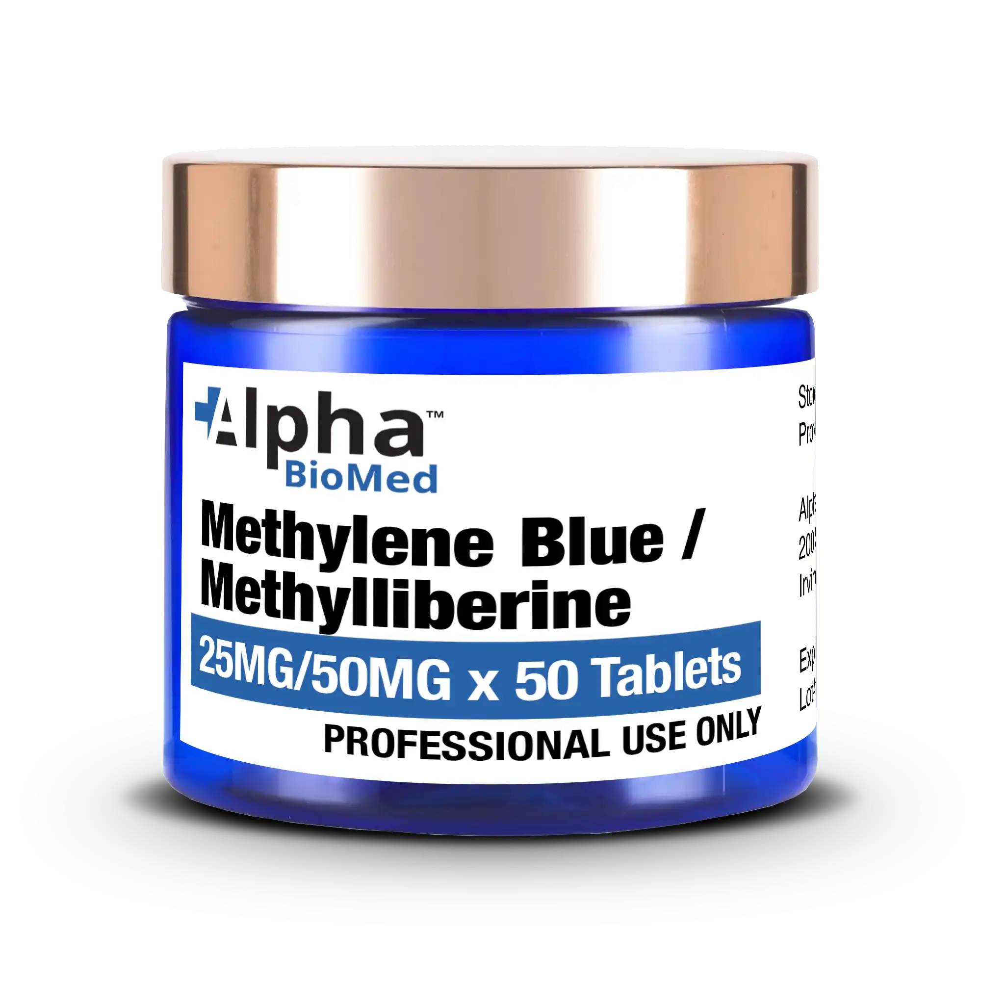 Methylene Blue (25mg) / Methylliberine (50mg) x  50 Tablets